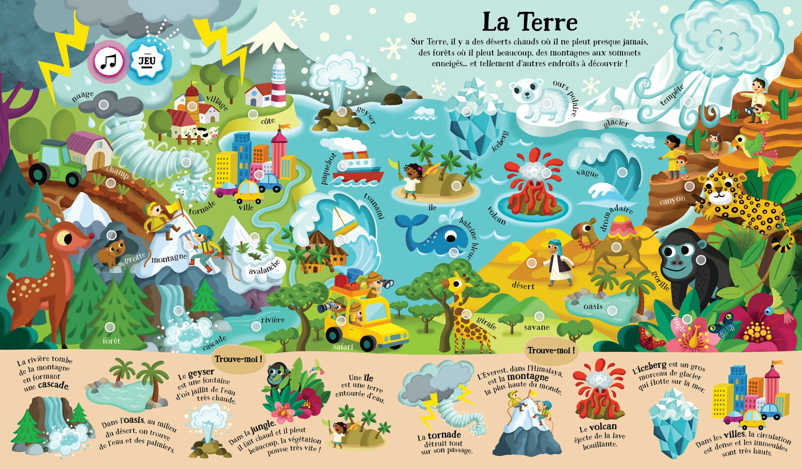 Mon cherche et trouve sonore 200 sons – La Terre