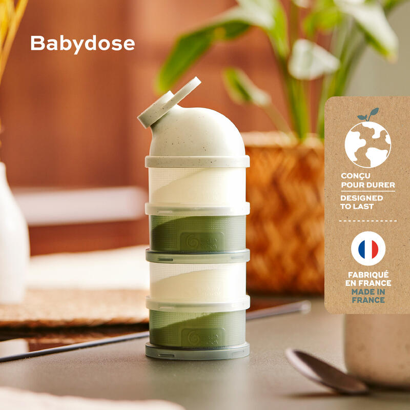 Boîtes doseuses de lait en poudre Babydose Mineral Green - Babymoov