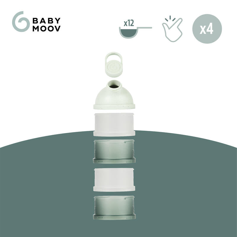 Boîtes doseuses de lait en poudre Babydose Mineral Green - Babymoov