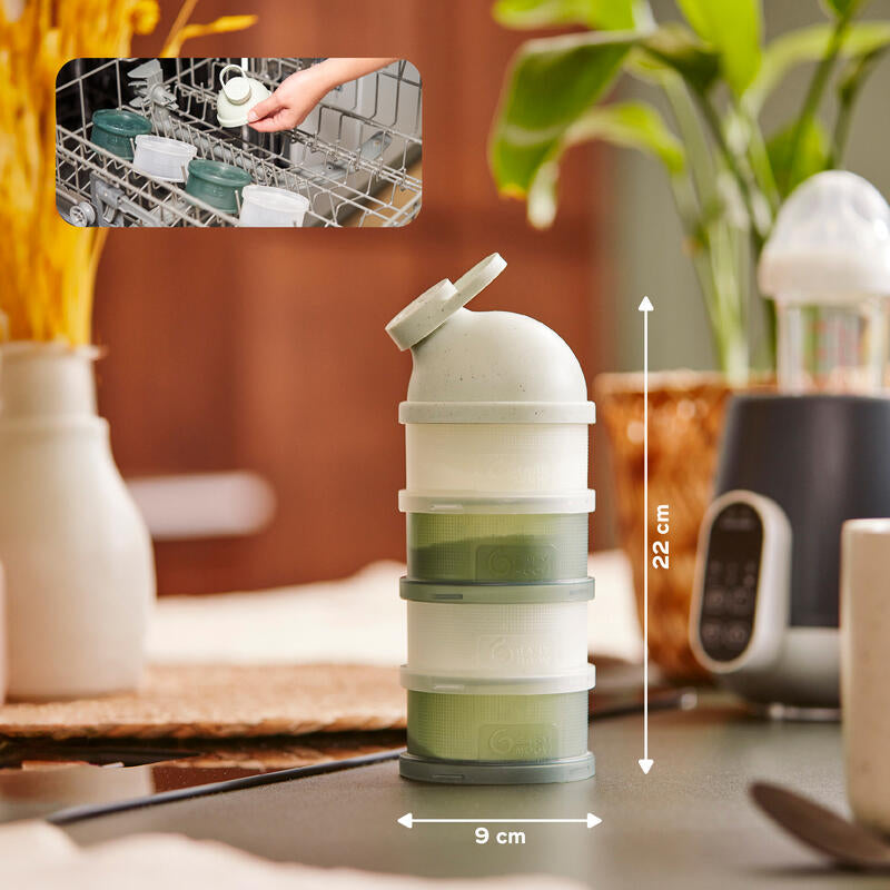 Boîtes doseuses de lait en poudre Babydose Mineral Green - Babymoov