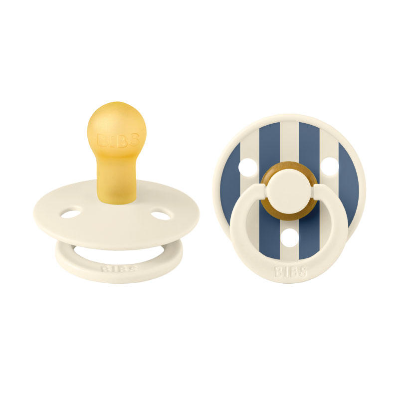 Bibs STUDIO Colour 2 Pack Pin - Ivory Steel Blue Mix