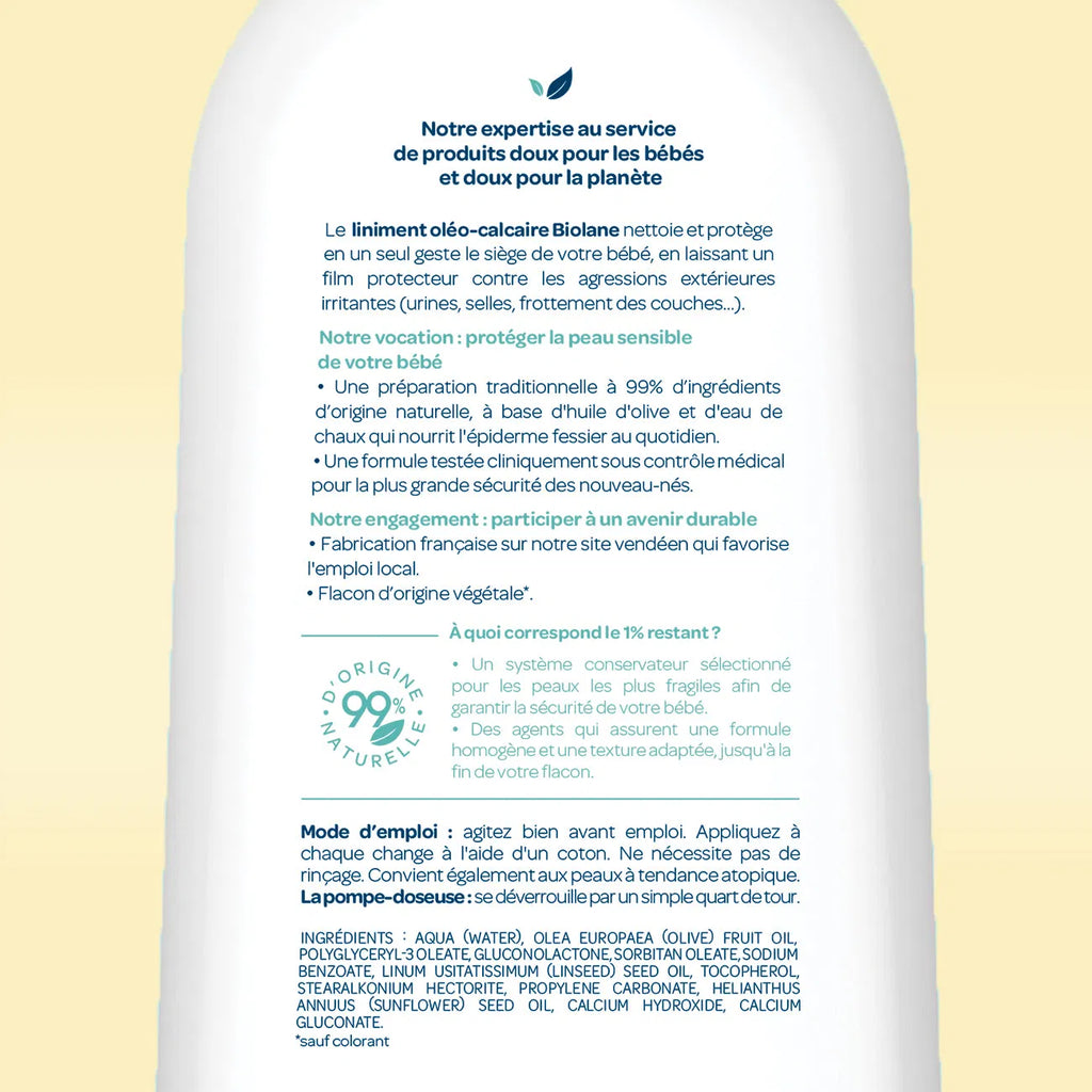 Biolane Liniment Oléo-Calcaire à l’Huile d’Olive 700ml