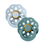 Bibs Lot de 2 Sucettes Boheme Baby Blue / Island Sea