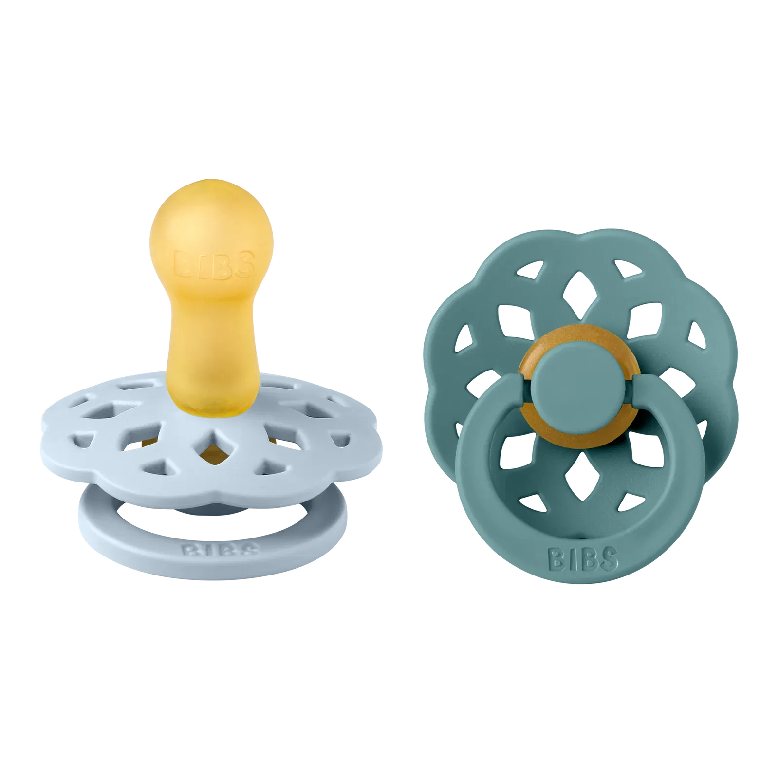 Bibs Lot de 2 Sucettes Boheme Baby Blue / Island Sea