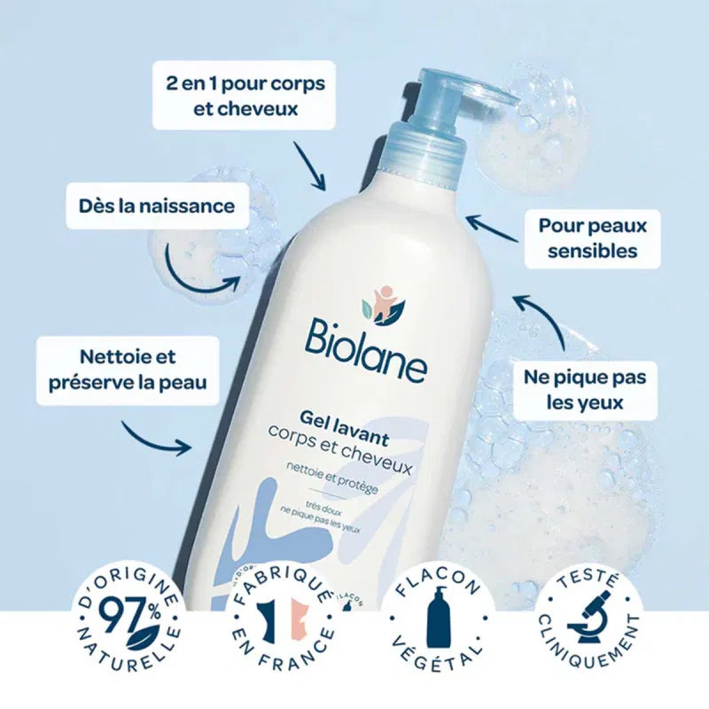 Biolane Gel lavant corps et cheveux 350ml