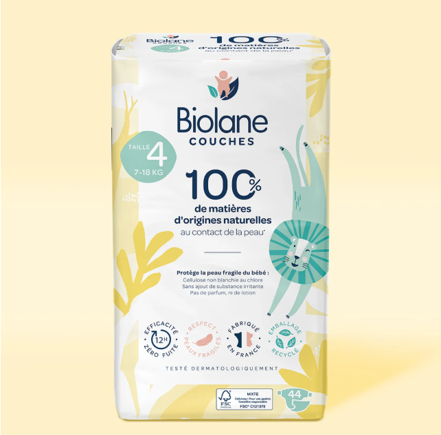 Couches écologiques - Taille 4 Biolane