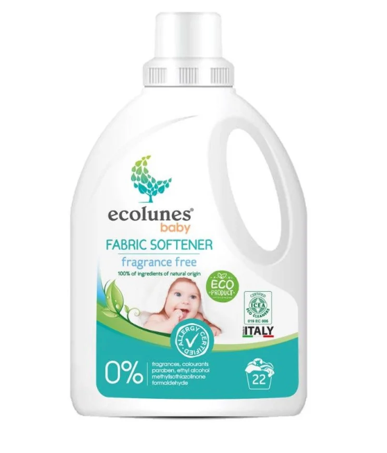 Ecolunes Adoucissant Bébé Écologique et Hypoallergénique 1L