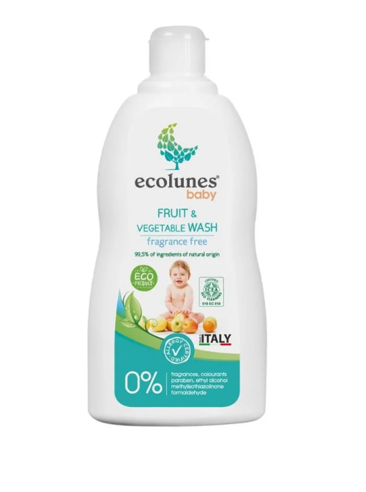 Ecolunes Nettoyant Fruits et Légumes Écologique et Hypoallergénique 500ml