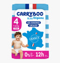 CARRYBOO-Couches Bébé écologiques T4 (7-18 Kg) x 44 unités