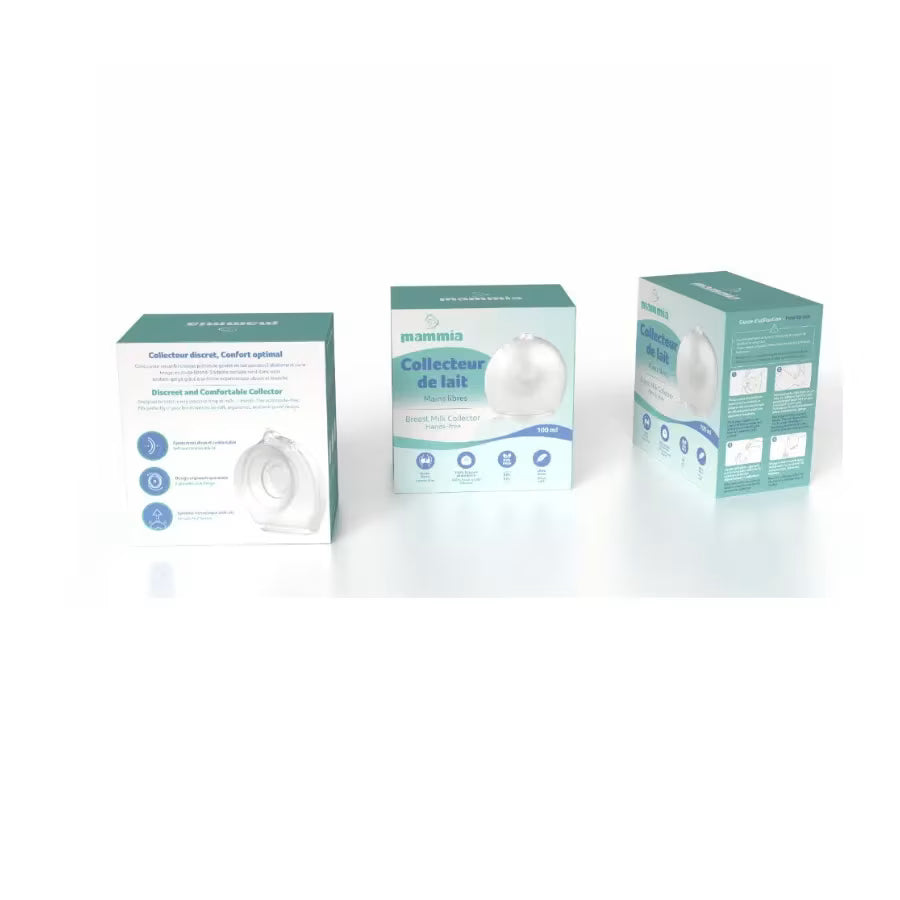 Collecteur de lait maternel mains libres 100 ml – Mammia