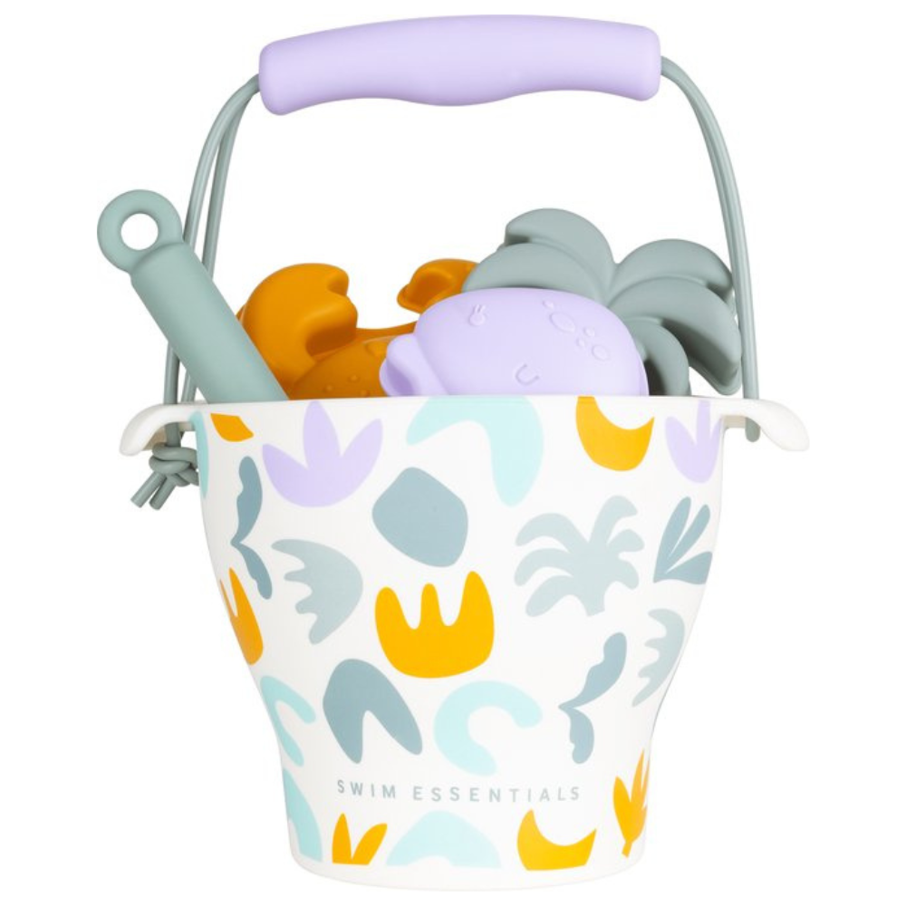 Swim Essentials Jouets de plage - Seau, cuillère et 3 formes