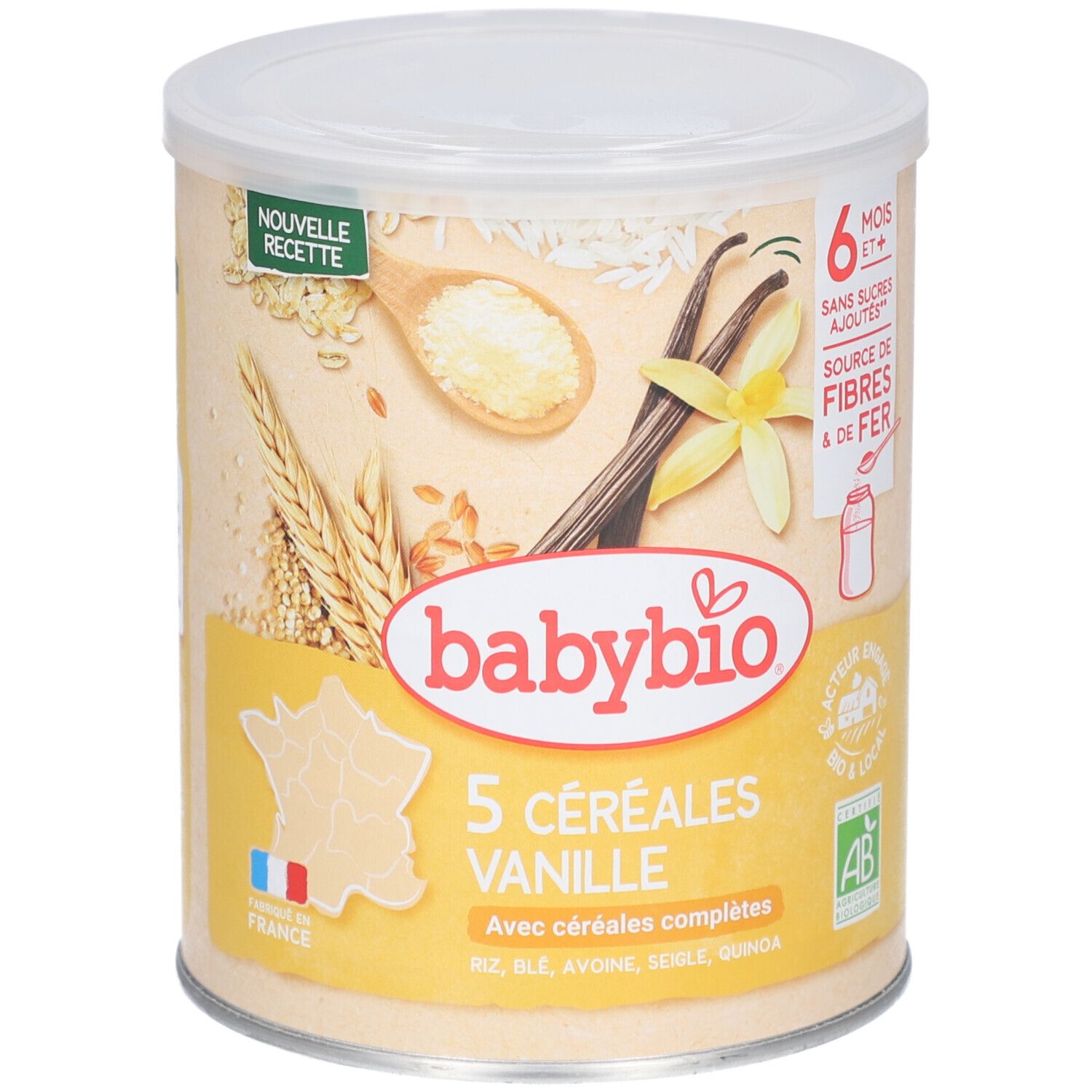 Babybio Céréales Vanilles avec Quinoa 220g