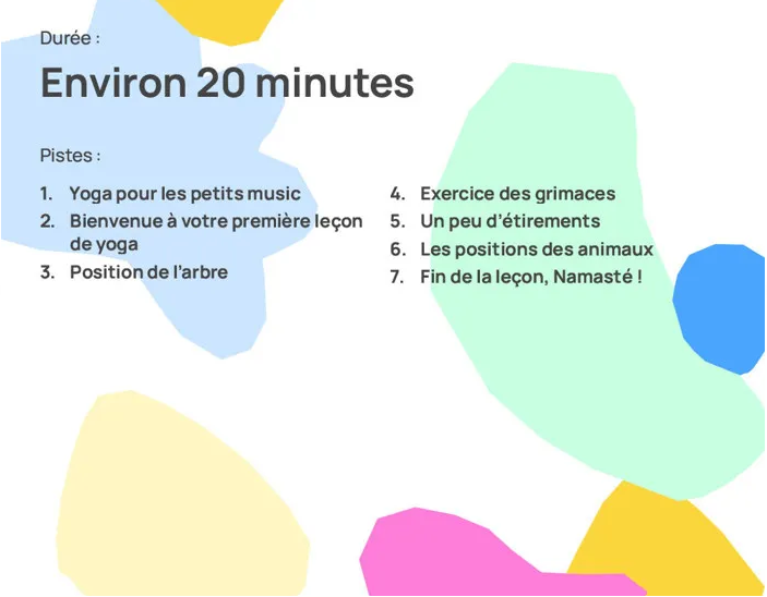 Personnage sonore Yoga pour les petits - FABA