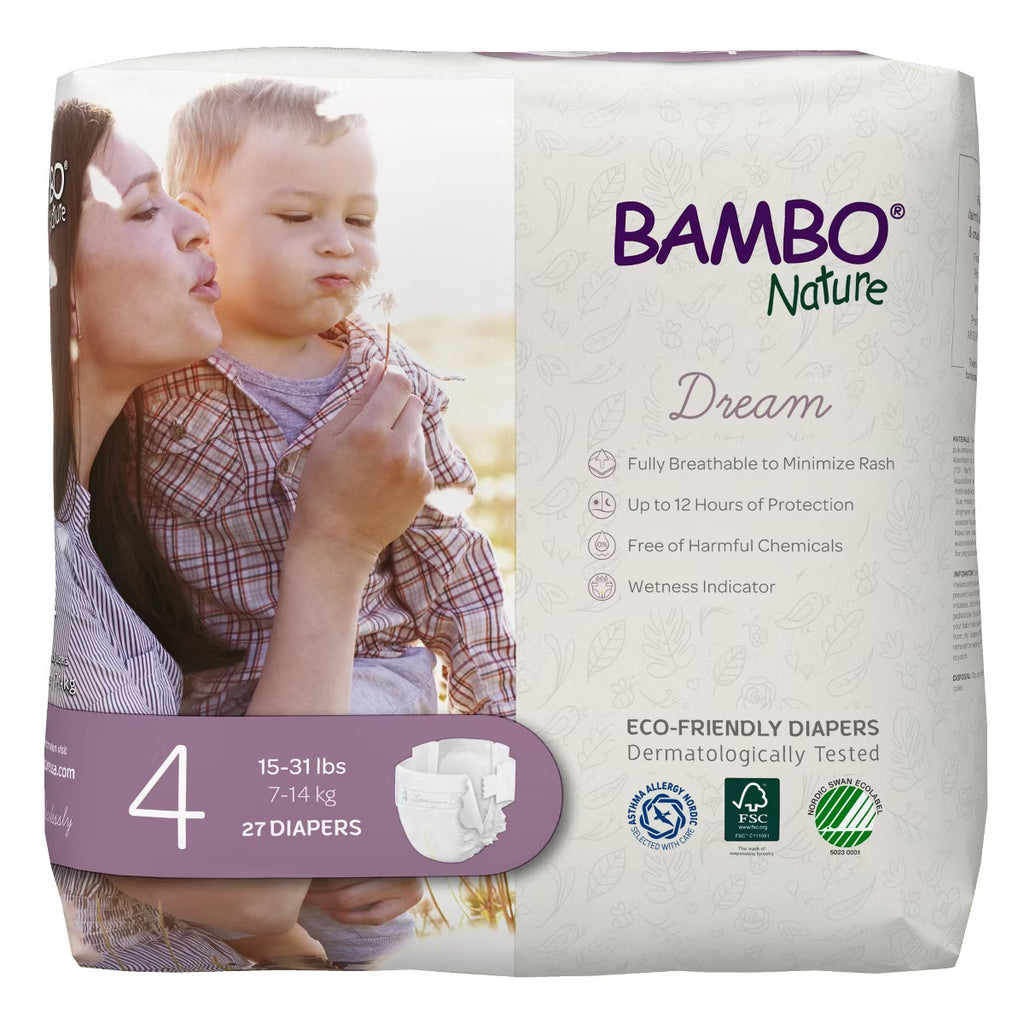 Couches pour bébé Bamboo Nature Dream - Taille 4, 6,8-14 kg
