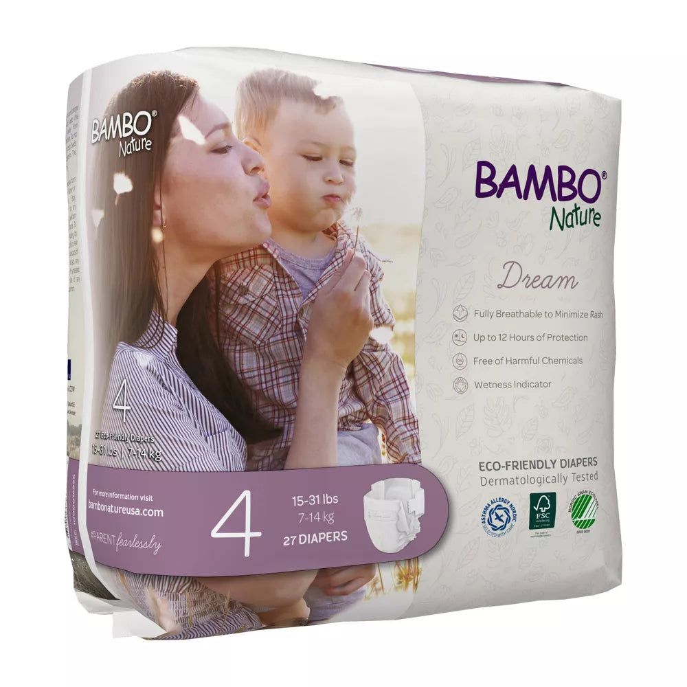 Couches pour bébé Bamboo Nature Dream - Taille 4, 6,8-14 kg
