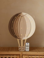 Little Lights Hot Air Baloon Lamp | Cappuccino Rainbow