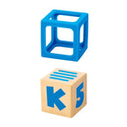 HAPE - Educational Grip-N-Stack Silicone Wooden Blocks - 10 Pcs