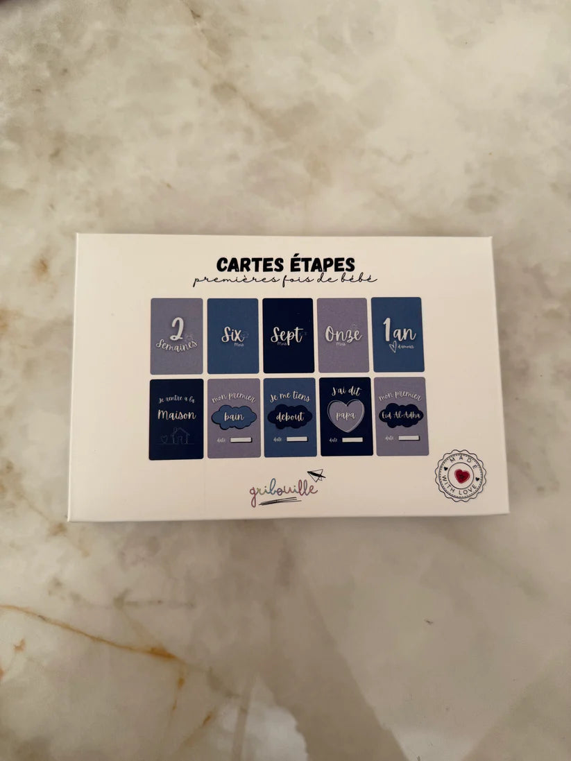 Cartes étapes - premières fois de bébé