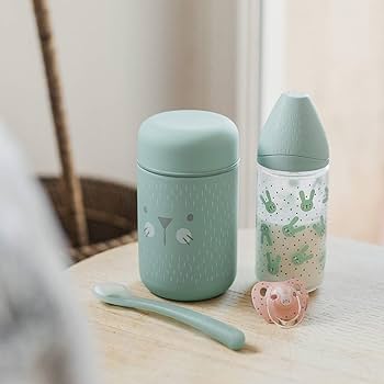 Thermos alimentaire Hygge baby vert pastel - 400 ml