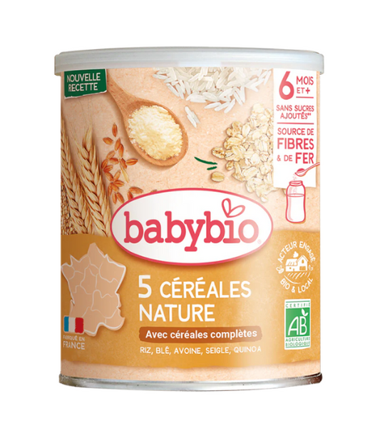 Babybio 5 Céréales Nature 220g