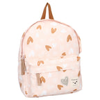 Sac à dos enfant Loving Days Coeurs rose/caramel - BB&Co
