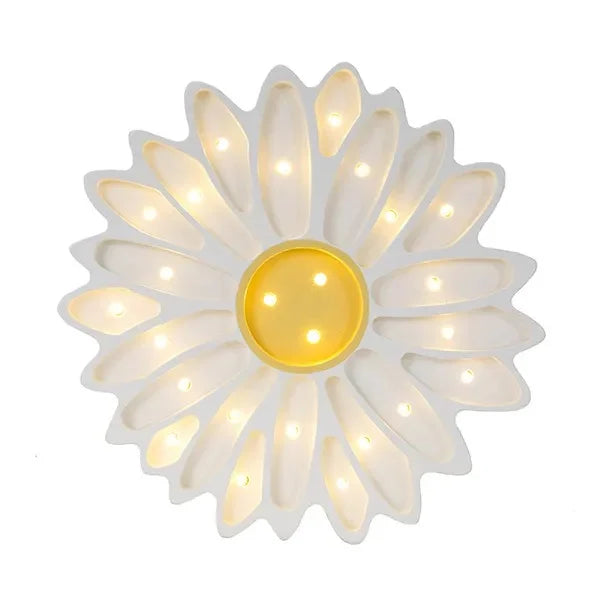 Little Lights Daisy Lamp White