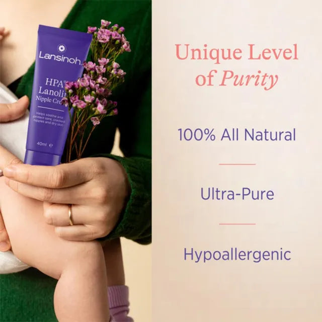 Crème Lansinoh à la Lanoline HPA® - Soins mamelons 40ml