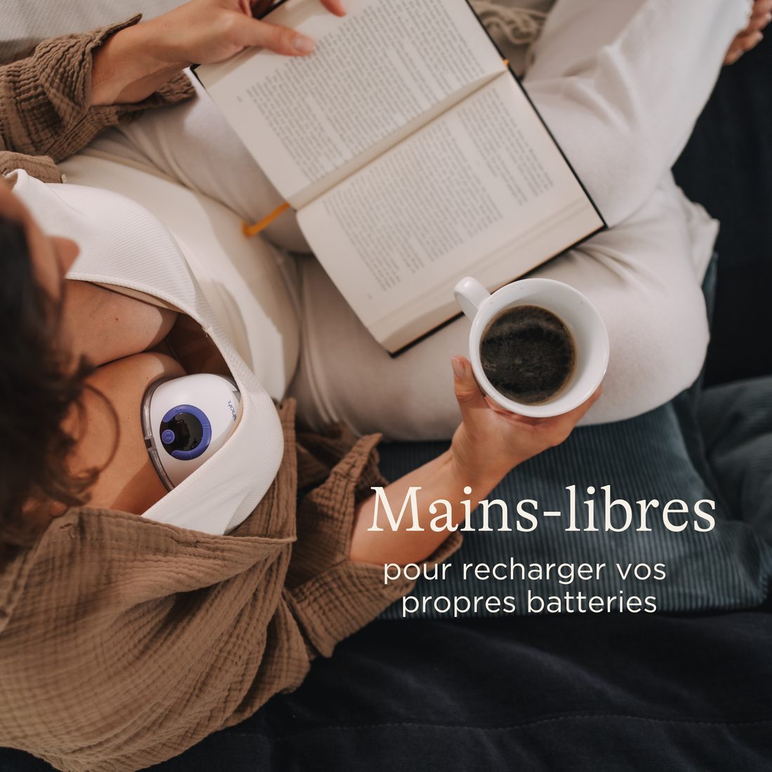 Tire-lait mains libres compact simple – Lansinoh