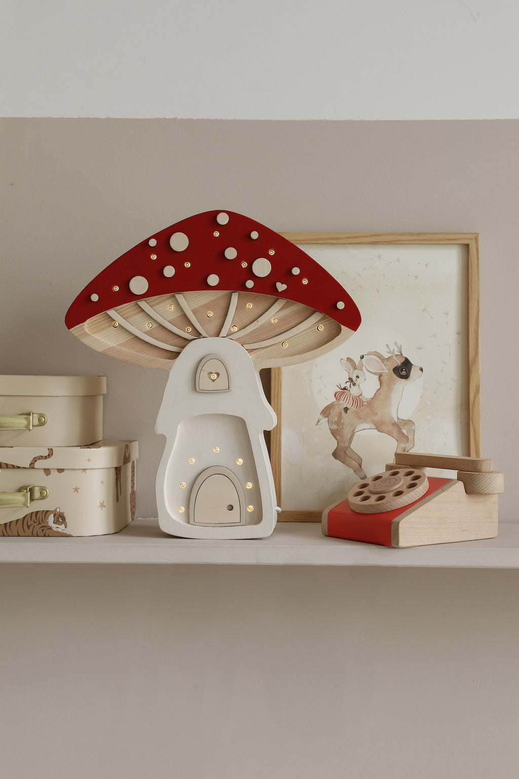 Little Lights Mushroom House Lamp | Fairies Toadstool