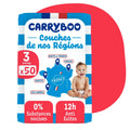 CARRYBOO-Couches Bébé écologiques T3 (5-9 Kg) x 54 pièces