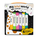Mon Mini Monde – Coffret de 6 mini-livres cartonnés à contraste élevé – Premiers mots
