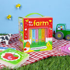 À la ferme – Coffret de 6 mini-livres cartonnés – Premiers apprentissages pour bébés et jeunes enfants