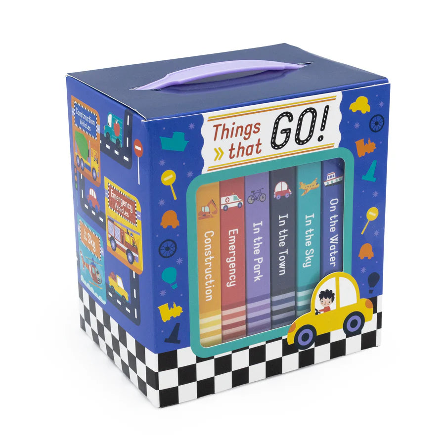 Coffret de 6 mini-livres cartonnés « Voitures pour bébés et tout-petits »