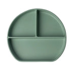 YUMMY Assiette en Silicone Multi-Compartiments avec Ventouse 4M+