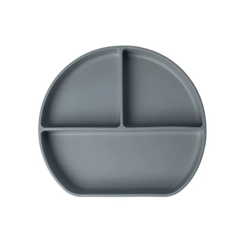 YUMMY Assiette en Silicone Multi-Compartiments avec Ventouse 4M+