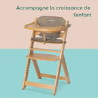 Chaise haute timba natural wood