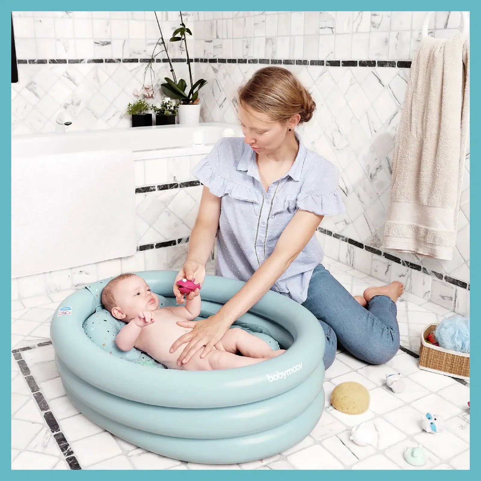 Baignoire Gonflable Evolutive Aqua Dots