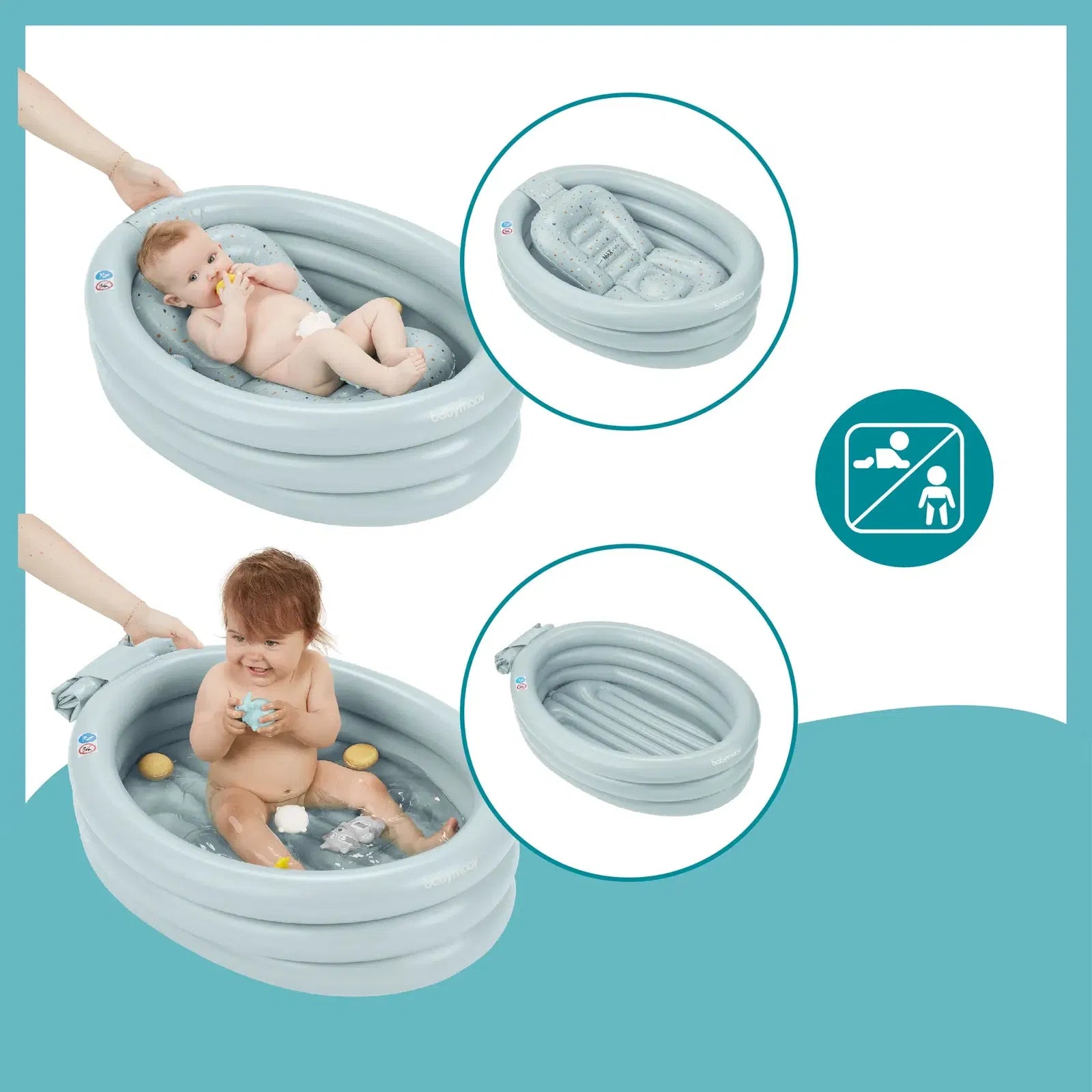 Baignoire Gonflable Evolutive Aqua Dots