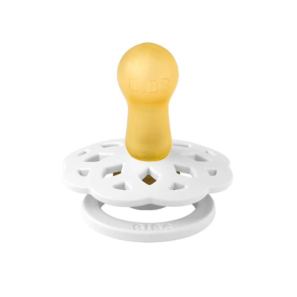 Lot de 2 Sucettes Bibs Boheme GLOW - White/Sunshine