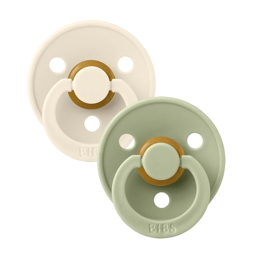 2 tétines Ivory/Sage