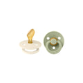 Sucette anatomique BIBS Colour - Lot de 2 - Ivory/Sage - Latex