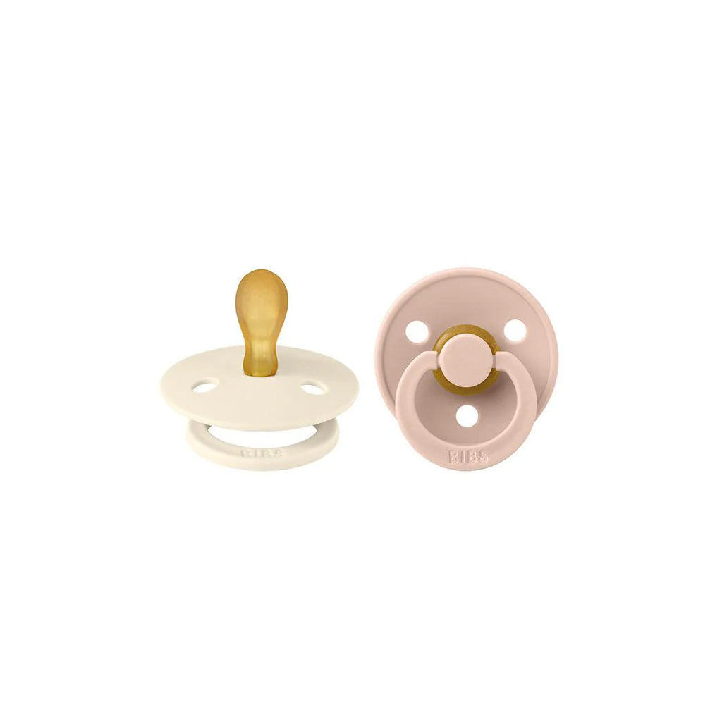 Sucette symétrique BIBS Colour - Lot de 2 - Ivoire/Blush - Latex