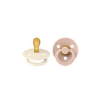 Sucette symétrique BIBS Colour - Lot de 2 - Ivoire/Blush - Latex