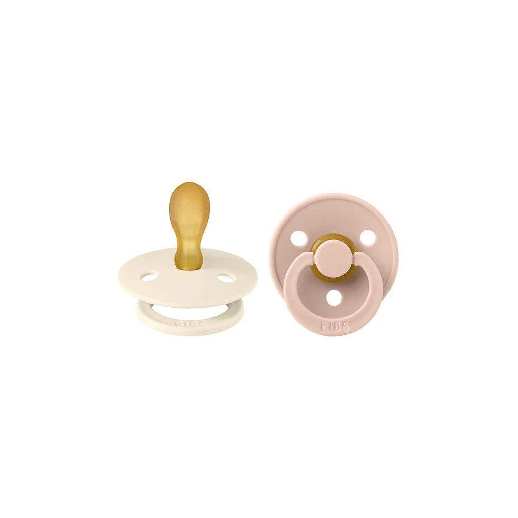 Sucette symétrique BIBS Colour - Lot de 2 - Ivoire/Blush - Latex