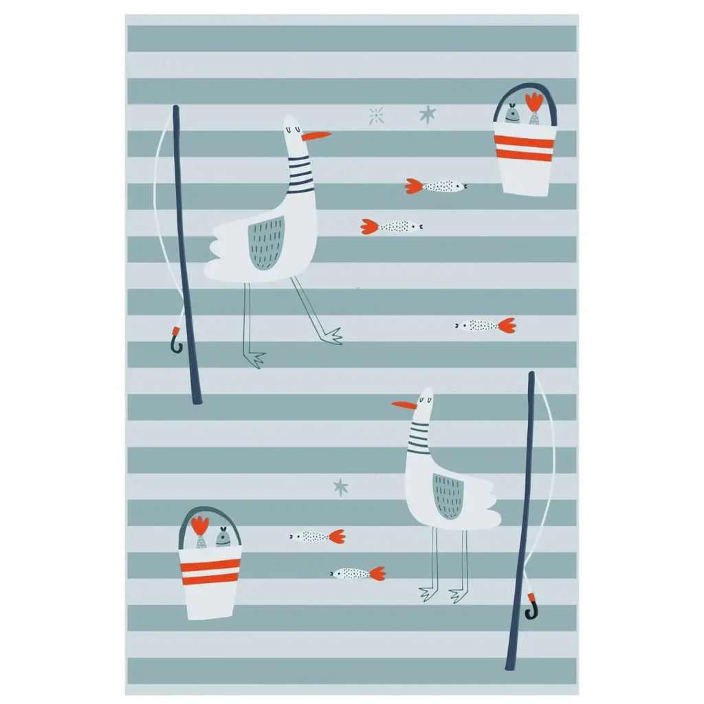 Bimbidreams Serviette de plage 100x150cm - Gavina Azul