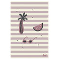Bimbidreams Serviette de plage 100x150cm - Hawai Lila