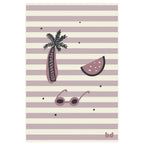 Bimbidreams Serviette de plage 100x150cm - Hawai Lila