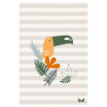 Bimbidreams Serviette de plage 100x150cm - Tucan Gris