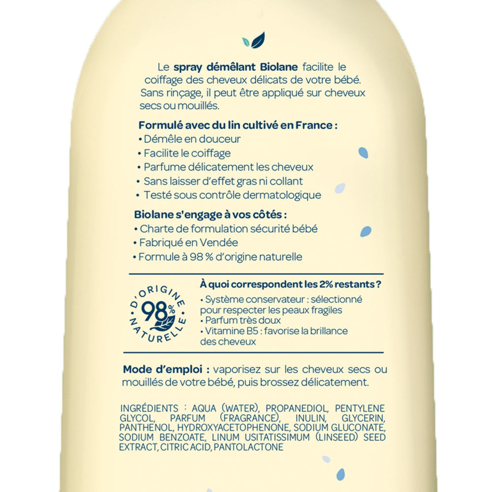 Spray démêlant bébé - Biolane