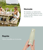 Chauffe-biberon nomade rechargeable Moov & Feed - Babymoov